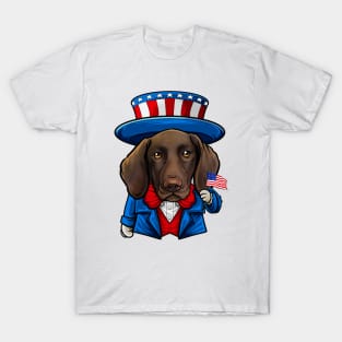 Fourth of July German Shorthaired Pointer T-Shirt